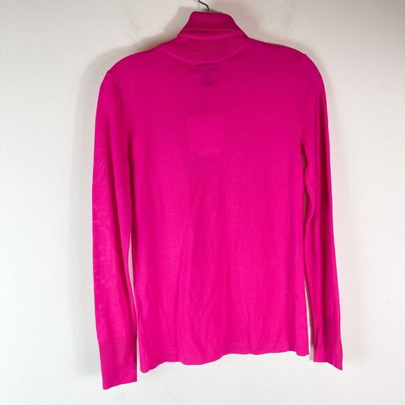 Halogen NWT Women's Pink Turtleneck Long Sleeve Wool Blend Sweater Size XS - Picture 2 of 4